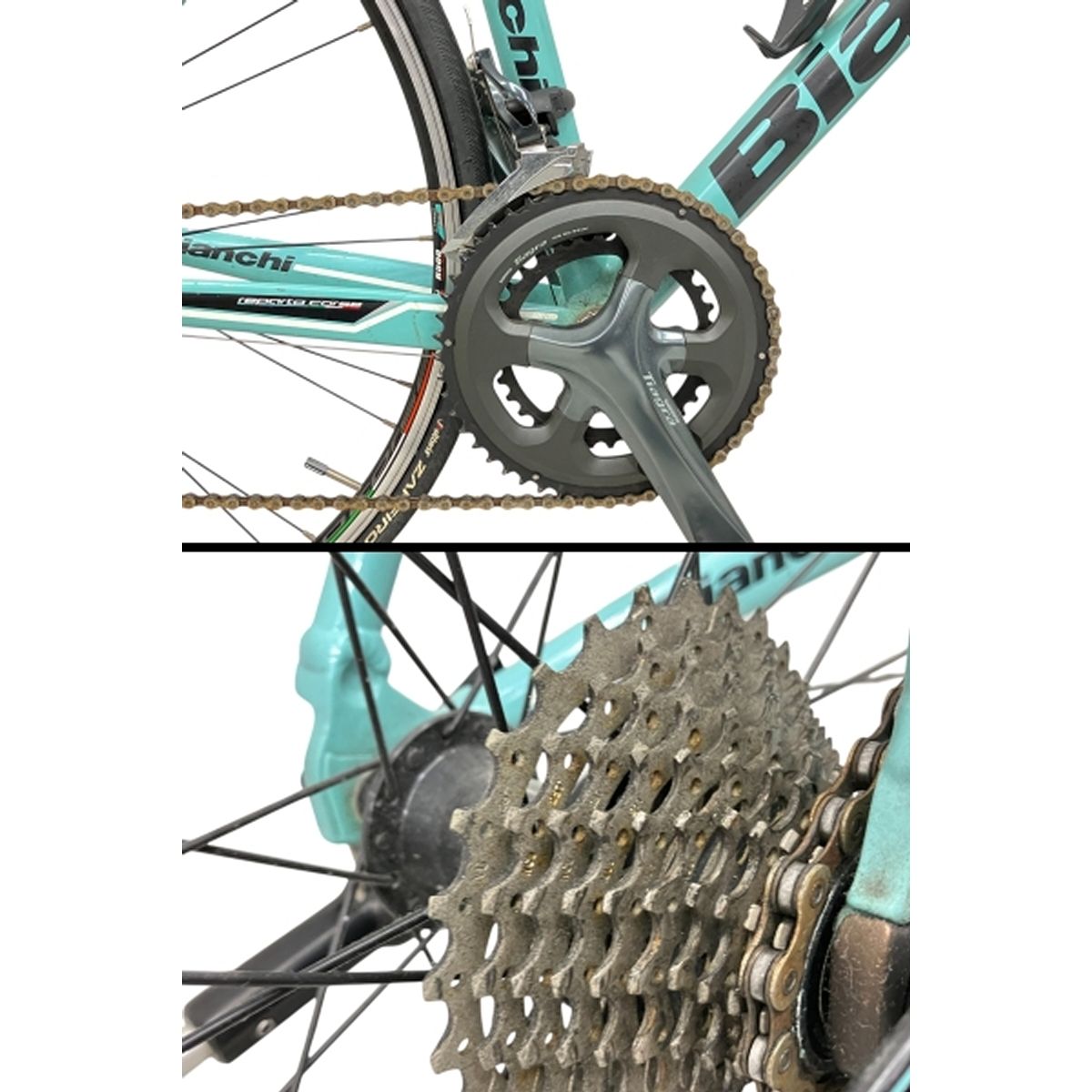 Bianchi - ビアンキ  vianirone7  サイズ44  ロードバイク 送料込 Bianchi ViaNirone7 エントリーロード SHIMANO Tiagra サイズ 44