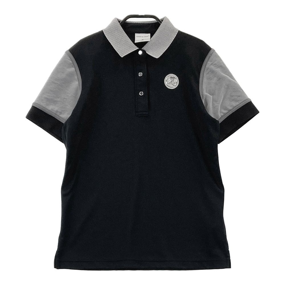 サイズ 38 MARK-LONA マークアンドロナ 半袖ポロシャツ ブラック系 240101453877 ゴルフウェア レディース ストスト