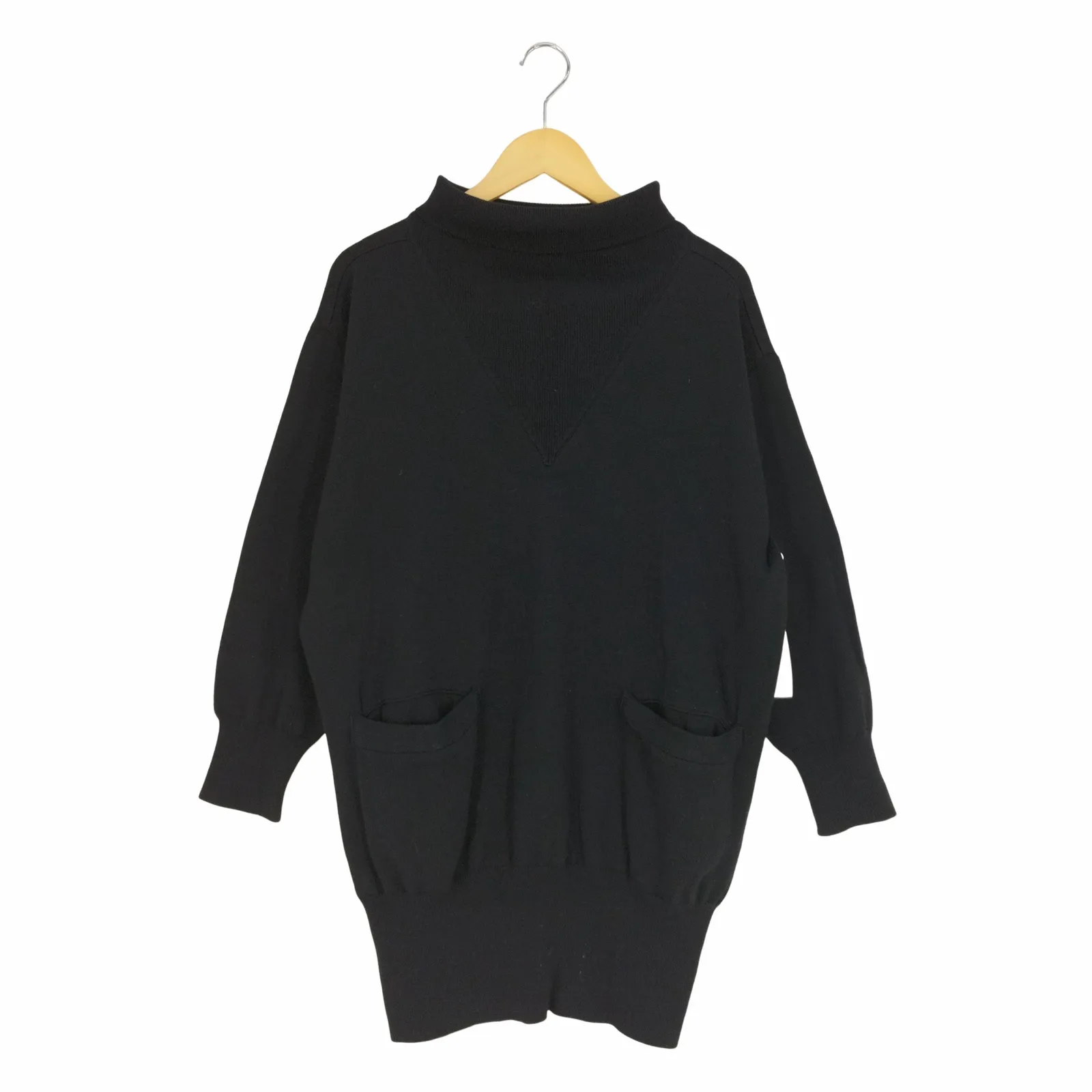 イッセイミヤケ ISSEY MIYAKE 80S 筆タグ 前Vステッチ タートルネック 