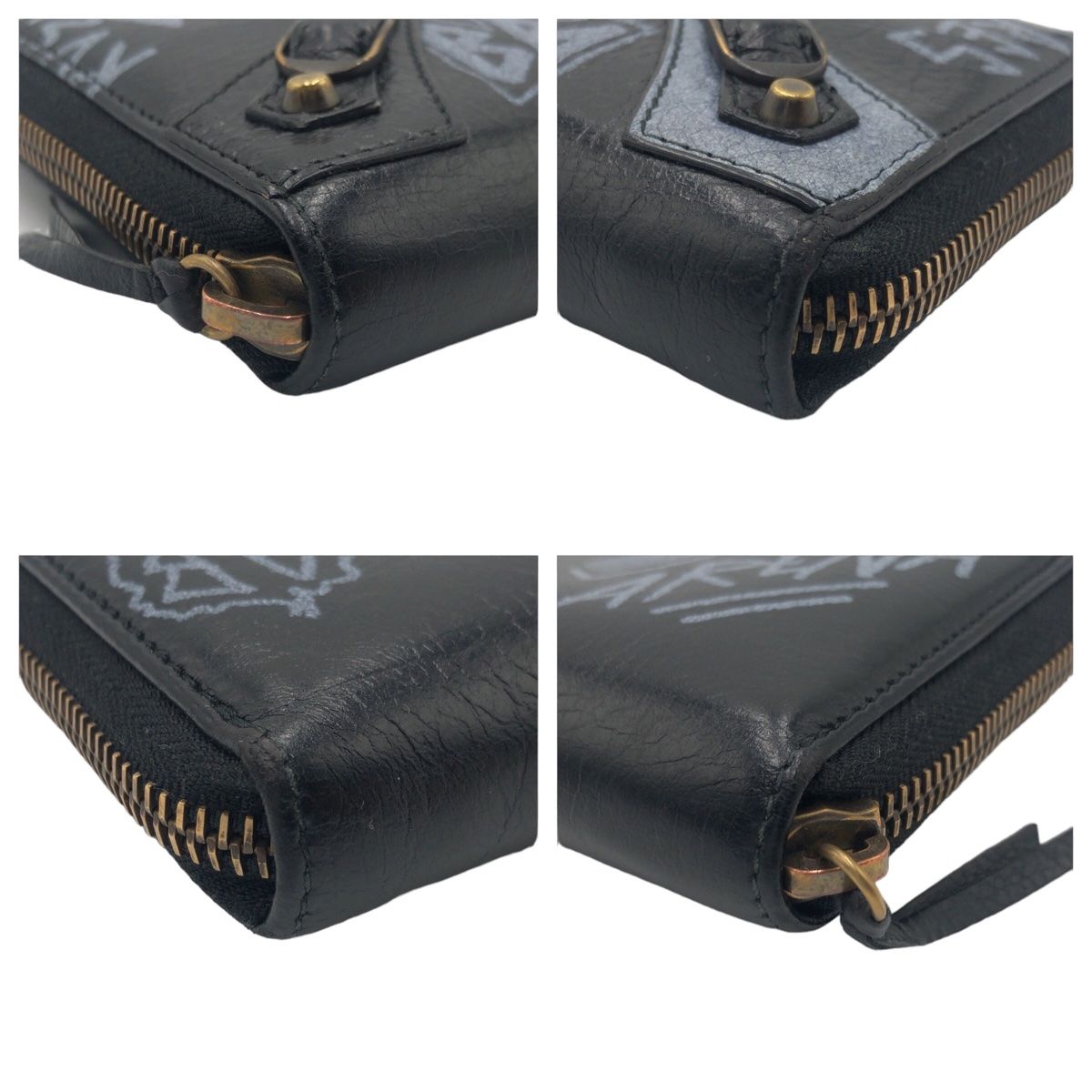 美品 BALENCIAGA バレンシアガ クラシックコンチネンタル ブラック 黒  