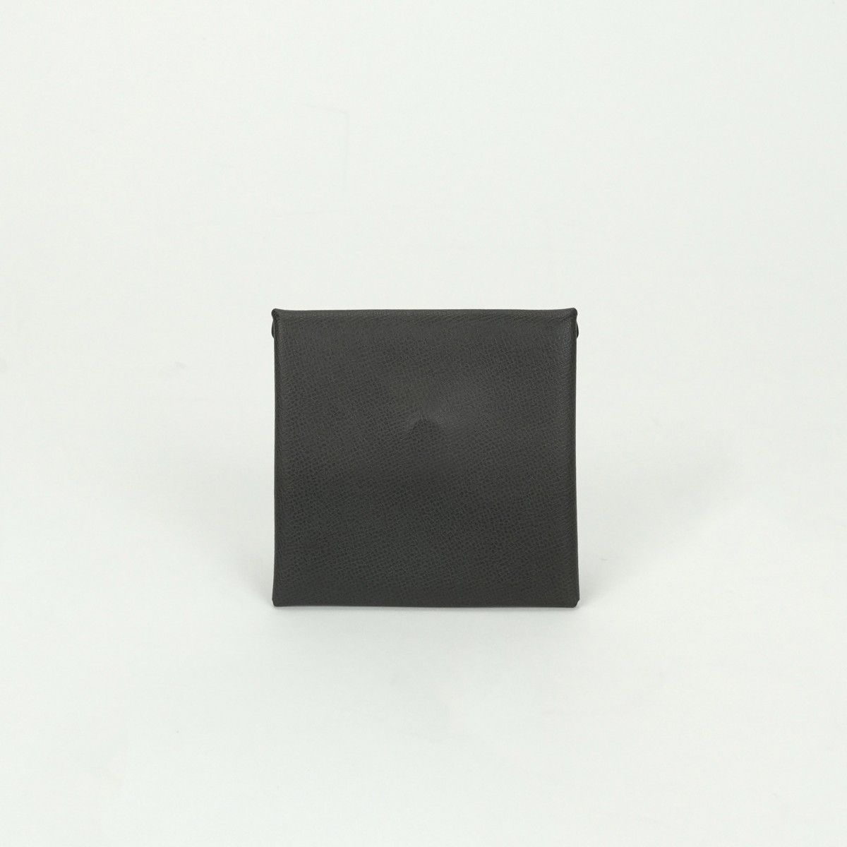 エルメス HERMES バスティア 財布 コインケース 小銭入れ ヴォーマダム グレー Gray シルバー金具 グリミスティ グラファイト