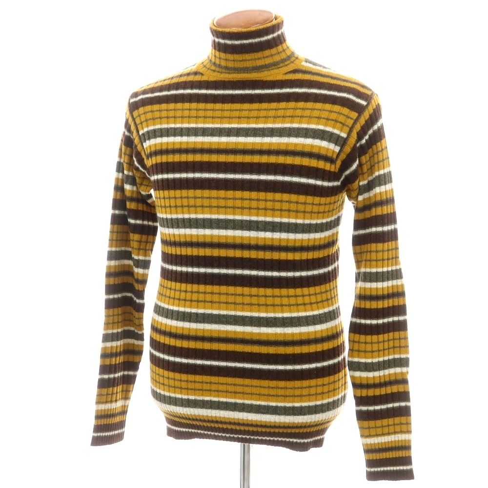 新品】アスペジ ASPESI ウールヤクカシミヤ リブ ボーダー  