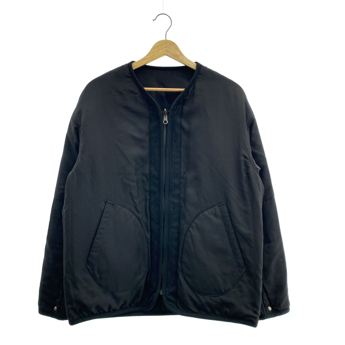 【美品】  visvim / ビズビム | 2022AW | IRIS JKT / MAWATA SILK / シルク × コットン リバーシブル ジャケット ブルゾン | 1 | black | メンズ 美品】 visvim / ビズビム | 2022AW | IRIS JKT / MAWATA SILK
