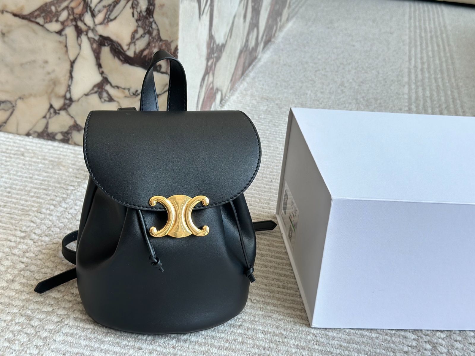 今日特価】Celine Monogram Double Shoulder Bag - セリーヌ