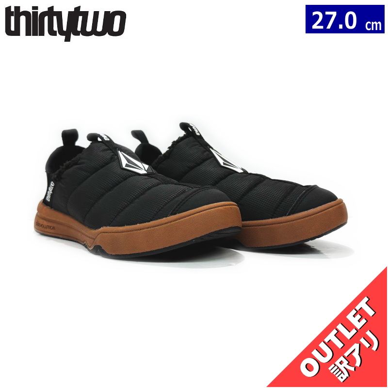 OUTLET 24-25 THIRTYTWO THE LOUNGER X VOLCOM BLACK GUM 27cm サーティーツー ラウンジャー メンズ 日本
