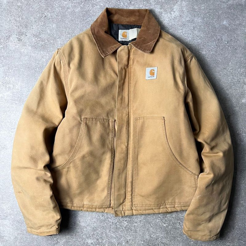 Carhartt 中綿 キルティング ライナー ダック アークティック トラディショナル ジャケット / カーハート アクティブ ブラウン - メルカリ