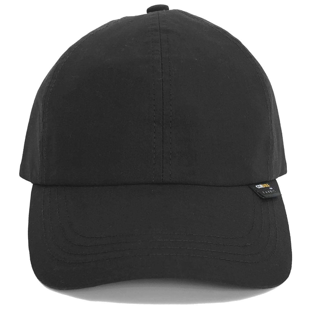 ベーシックエンチ Cordura Low Cap コーデュラ 日本製生地 浅めのキャップ 無地 丈夫 軽い 6パネル 軽量 帽子 ローキャップ 浅い 野球帽 ゴルフ レディース メンズ フリーサイズ ブラック [ブラッ