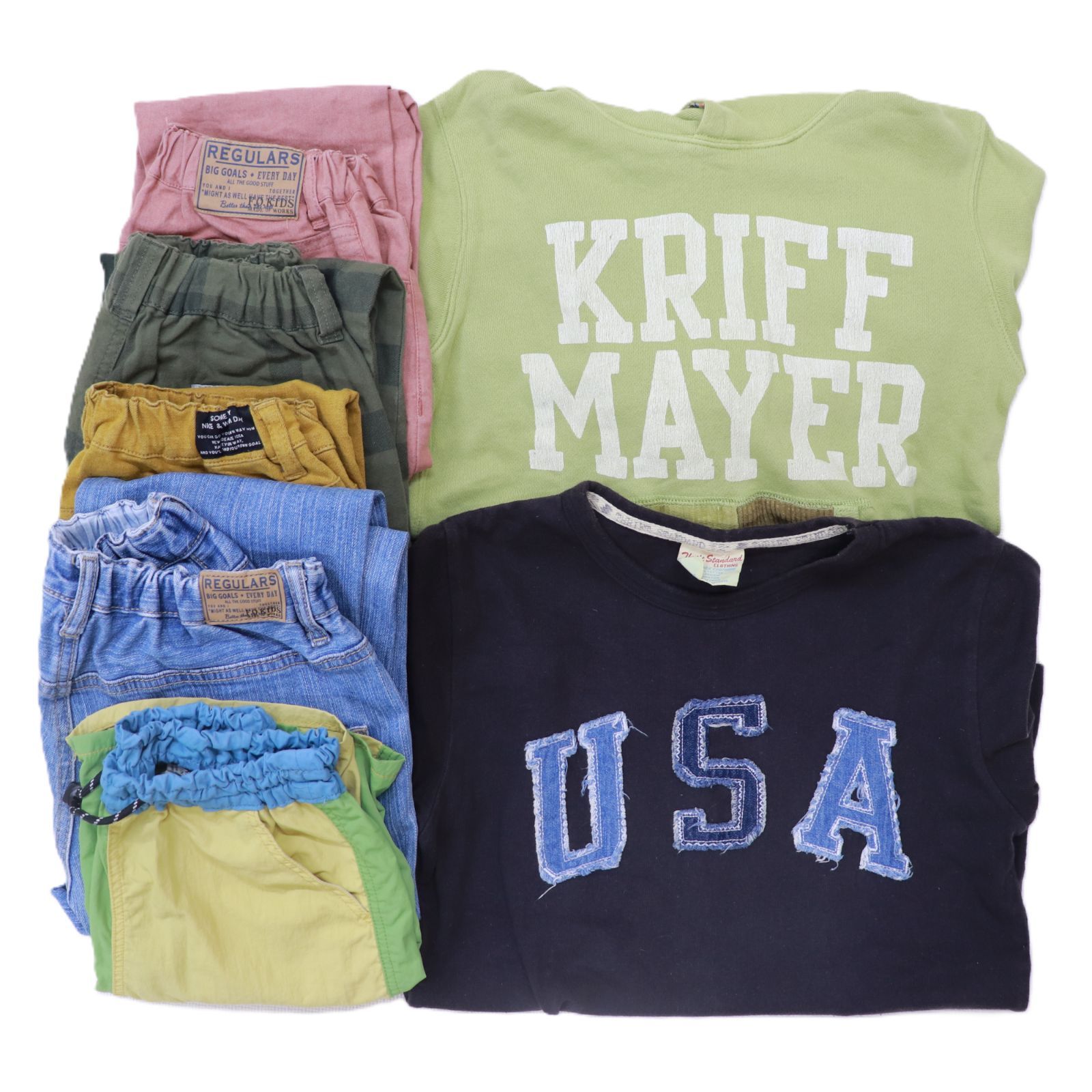 男の子 130㎝ 140㎝ 150㎝ トップス ボトムス まとめ売り 7点 古着  