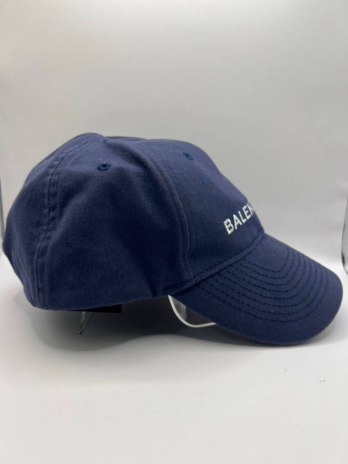 中古】BALENCIAGA バレンシアガ ベースボールキャップ 帽子 ネイビー