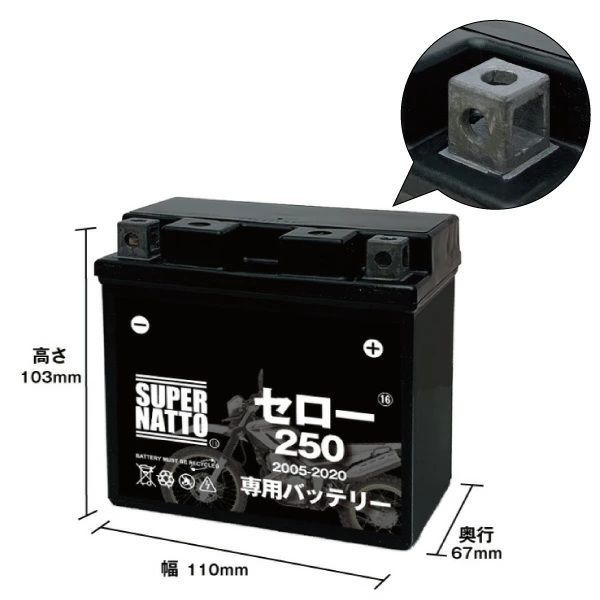 バッテリー＋充電器セット セロー250
