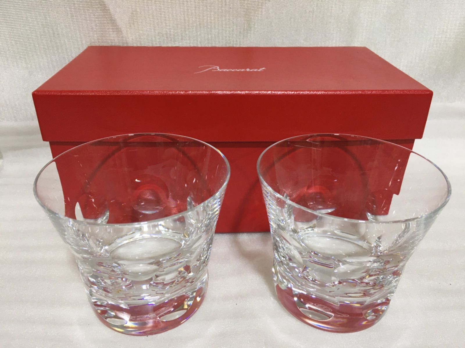 Baccarat バカラ ベルーガ ペア ロックグラス