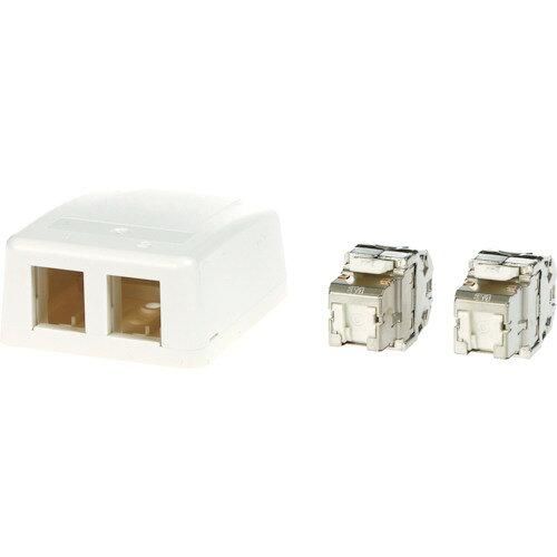 2営業日で発送 3M スリーエム コーニング Cat6A RJ45ジャック 露出型アウトレット 2ポート