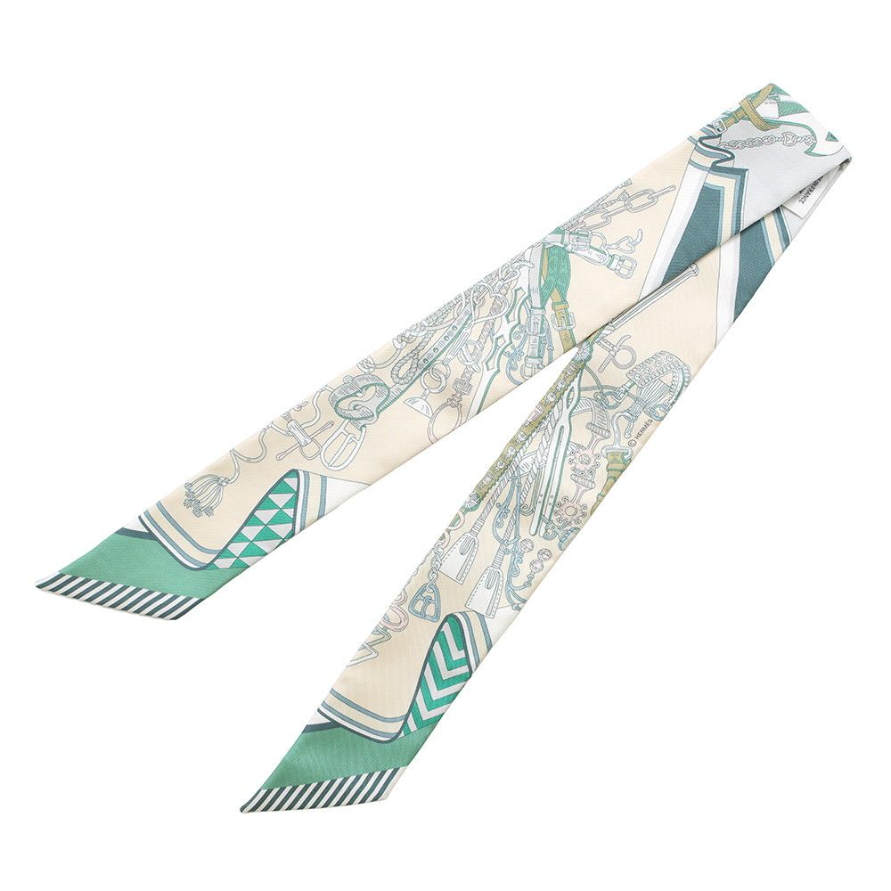 エルメス スカーフ ツイリー 鞍職人の花束 HERMES シルク 2025春