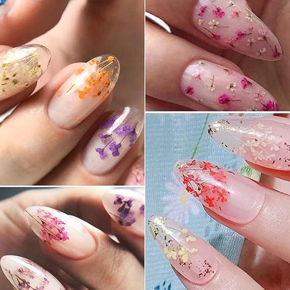 押し花 ネイルパーツ 8個セット ドライフラワー ネイルパーツ