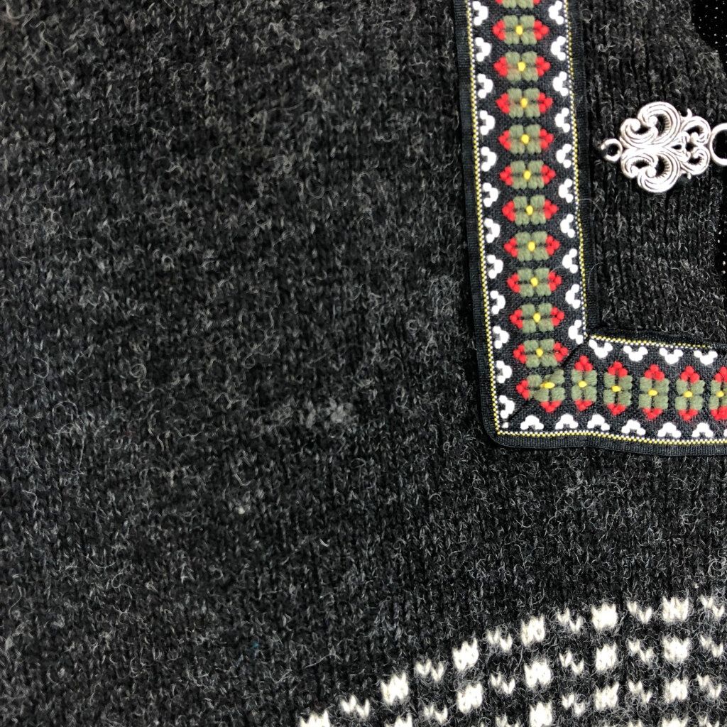 90年代 NORTHBROOK チロリアンニットセーター 大きいサイズ ブラック  