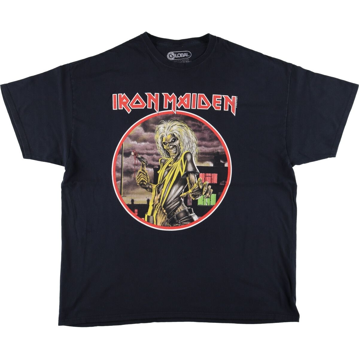 古着 グローバル global IRON MAIDEN アイアンメイデン バンドTシャツ バンT メンズXL相当/eaa560692