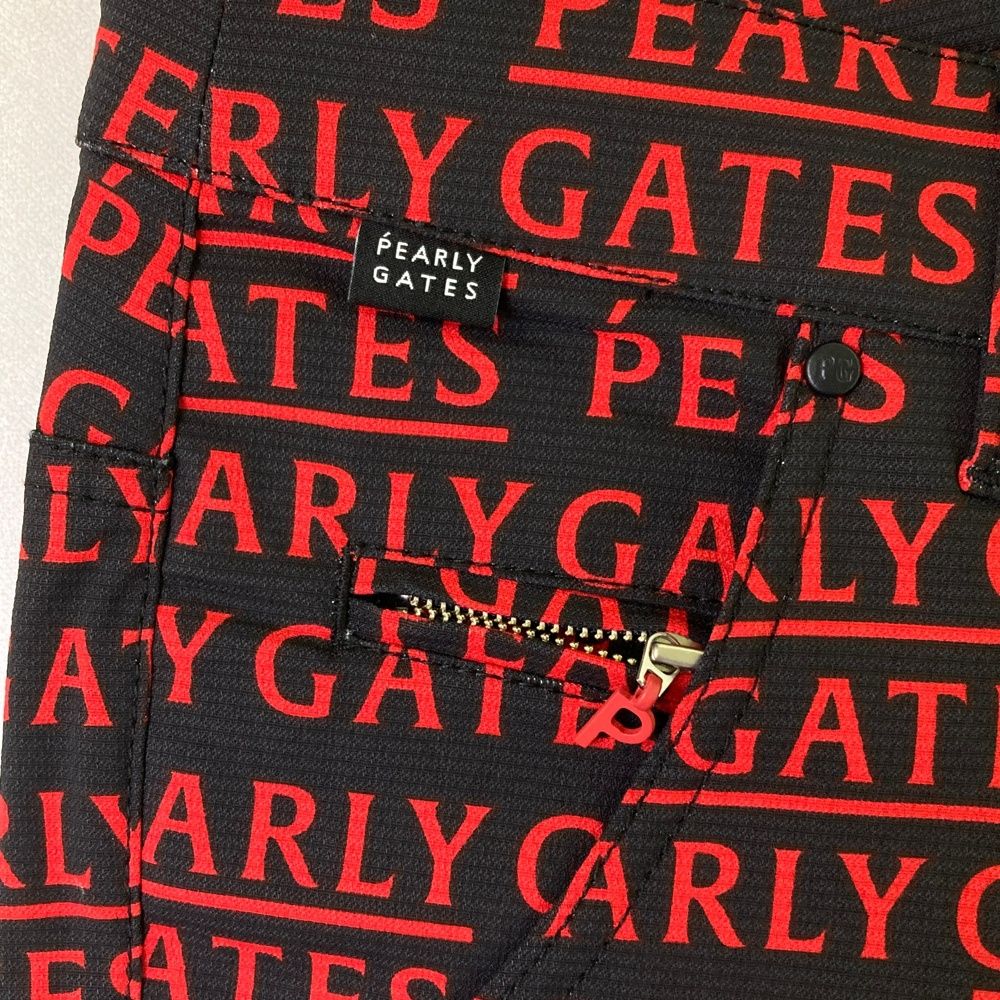 サイズ：1 PEARLY GATES パーリーゲイツ 055-2131314 パンツ ロゴ ブラック系 [240101489601] ゴルフウェア レディース ストスト サイズ：1 PEARLY GATES パーリーゲイツ 055-2131314 パンツ