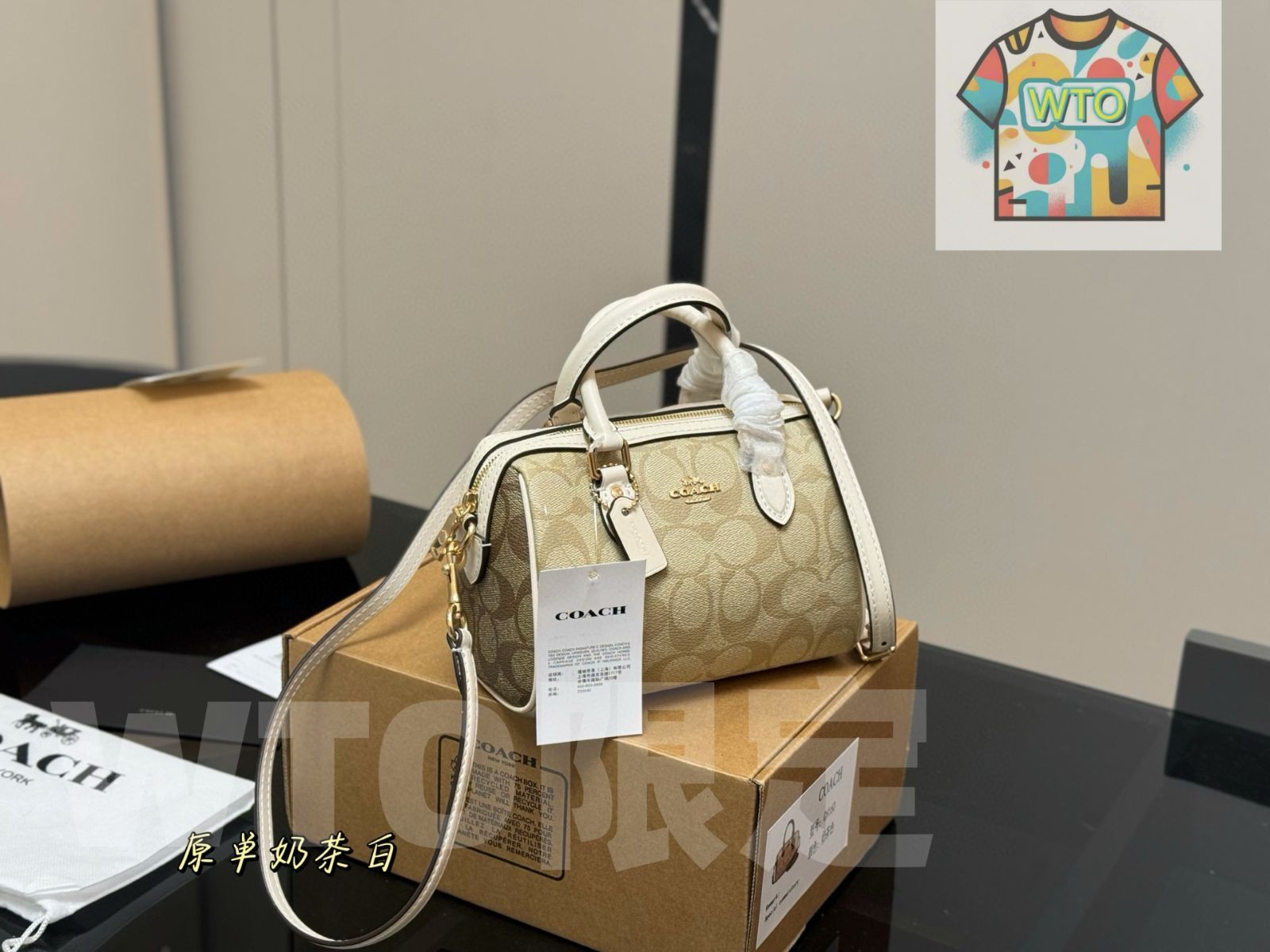 今日WTO】Coach コーチ ミニ ボストン バッグ コンパクトで大