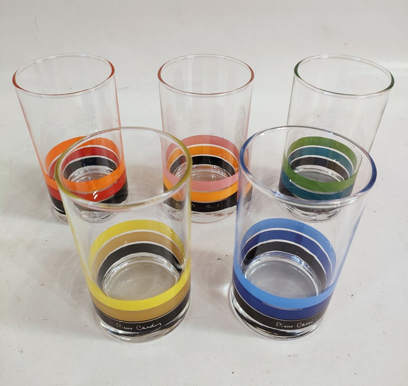 昭和レトロ ピエールカルダン グラス コップ 5客セット - メルカリ