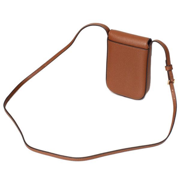 美品 トリーバーチ レザー スマホショルダーバッグ ミラー フラップ ブラック TORY BURCH トリーバーチ ショルダーバッグ レディース