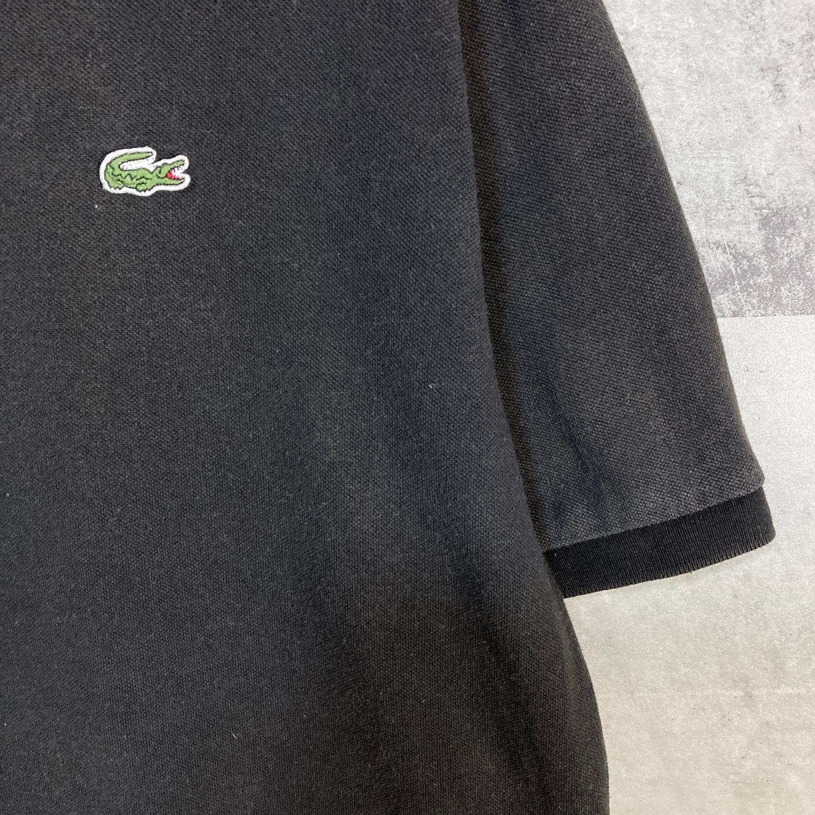 LACOSTE ラコステ 半袖 ポロシャツ 鹿子 ワンポイント刺繍ロゴ