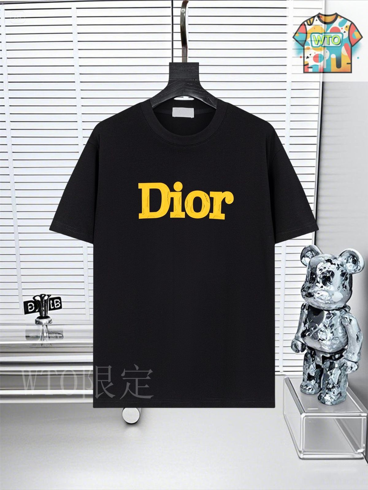 DIOR 25SS 全面プリントのサブマザーロゴ ポロシャツ 今日特価】Dior ディオール 25SS スズラン刺繍ニットポロシャツ