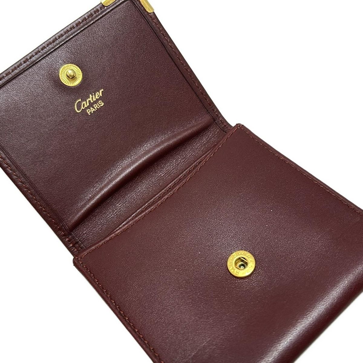 Cartier(カルティエ) コインケース美品 マストライン ボルドー