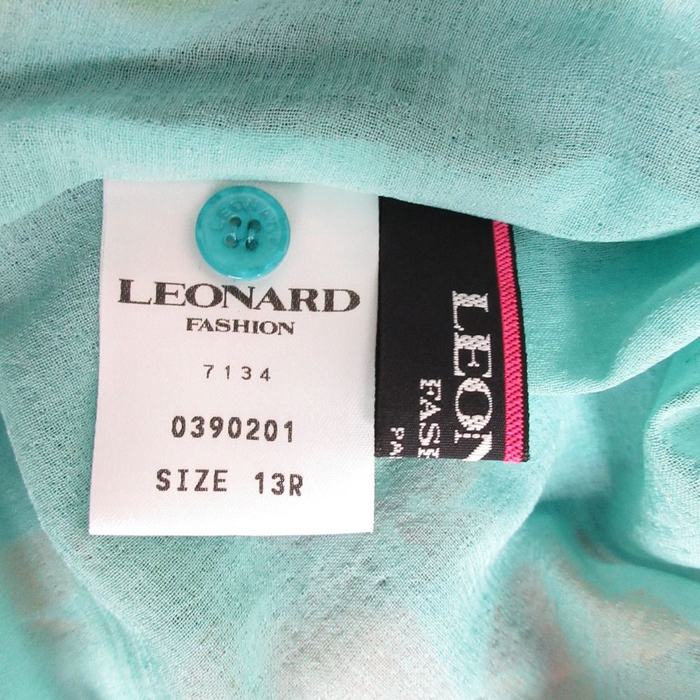 新品同様 LEONARD レオナール フラワープリント ショートスリーブ  