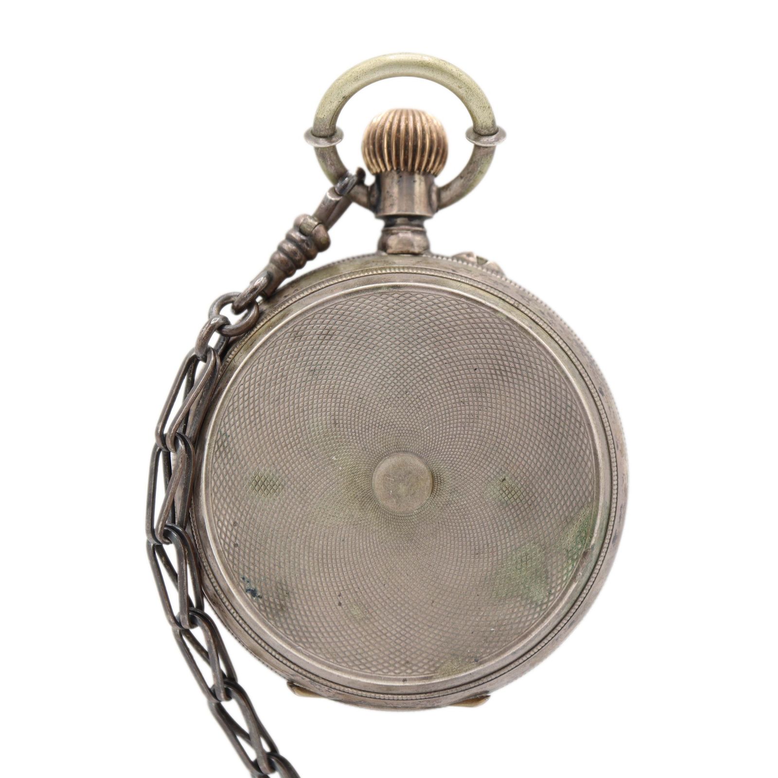 懐中時計 稼働 スモセコ 手巻き シルバー 800 銀 白色文字盤 71