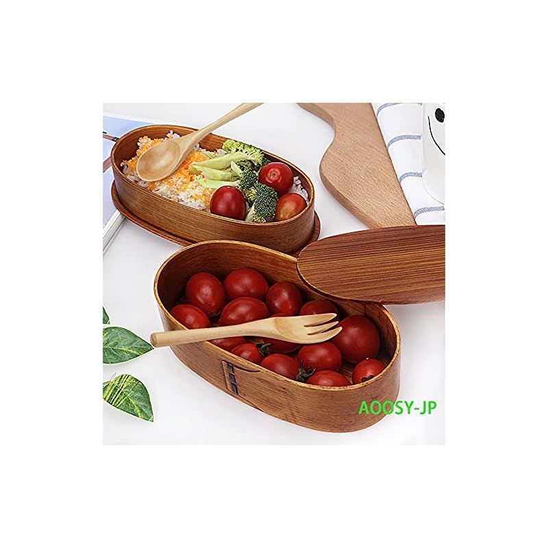 木製お弁当箱 スプーン＆フォーク付き 曲げわっぱ弁当箱/木製スプーン