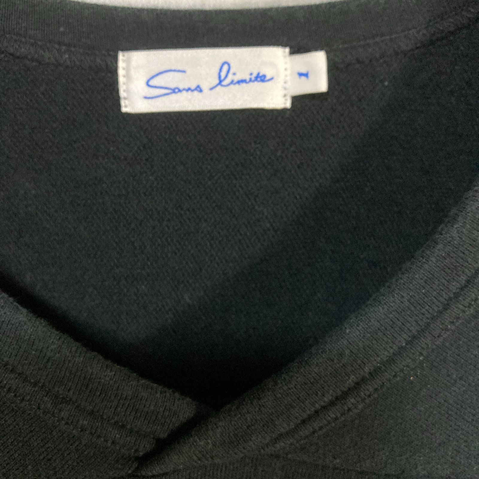 サンリミット フットボールTシャツ サイズ1 カットソー ネイビー グレー 2枚セット コムデギャルソンシャツsanslimite 日本製 Sans Limite サンリミット フットボールTシャツ コットン 裏