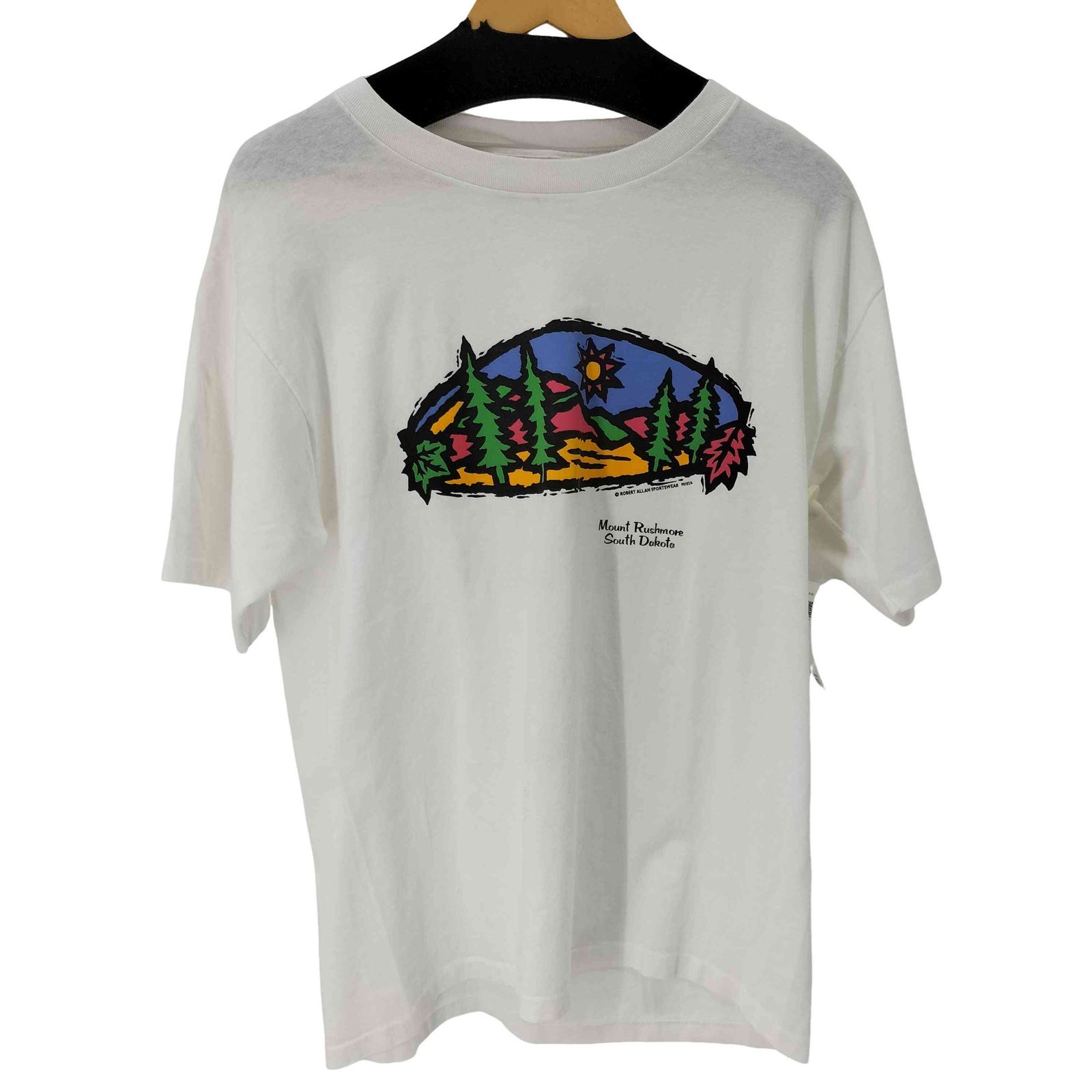オールスポーツ ALL sport 90S シングルステッチ フロントプリント S/S Tシャツ メンズ import：L 