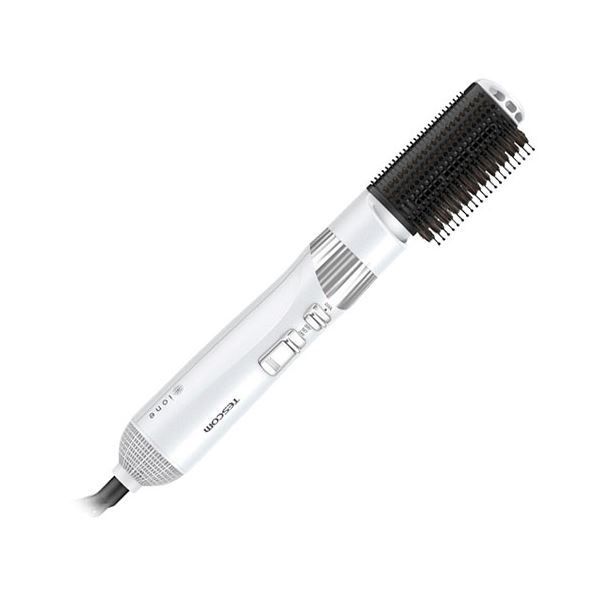 TESCOM カール ドライヤー マイナスイオン豚毛ブローブラシ ホワイト 本体21.3×4.8×5.1cm B1131527