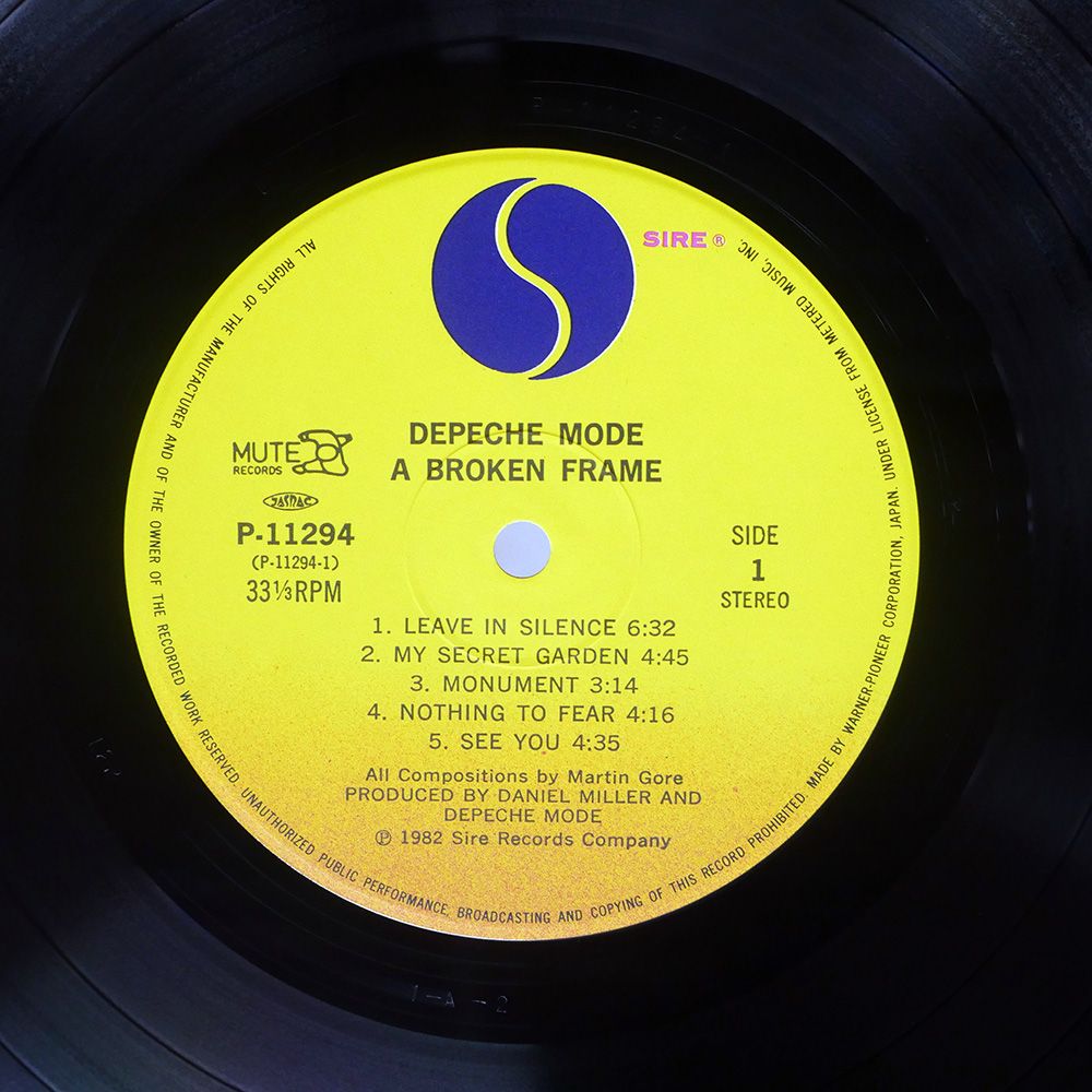 帯 国内盤 デペッシュモード/ブロークンフレーム/SIRE P11294 LP