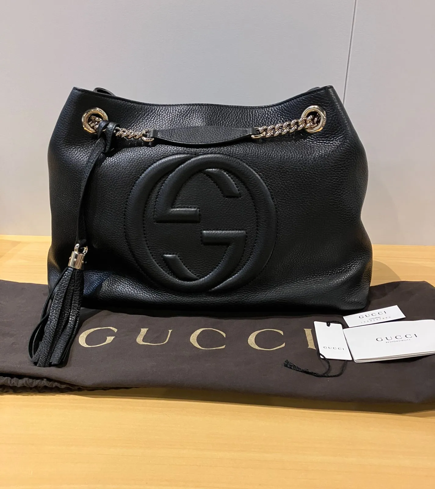 GUCCI グッチ ソーホー 536196 チェーン トートバッグ トート