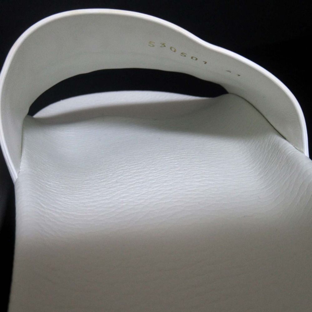 BALENCIAGA バレンシアガ POOL ロゴプリント スライドサンダル 530501 サイズ41 約27cm ホワイト メンズ 古着 WWW_OLIVIERBERNSTEIN_COM