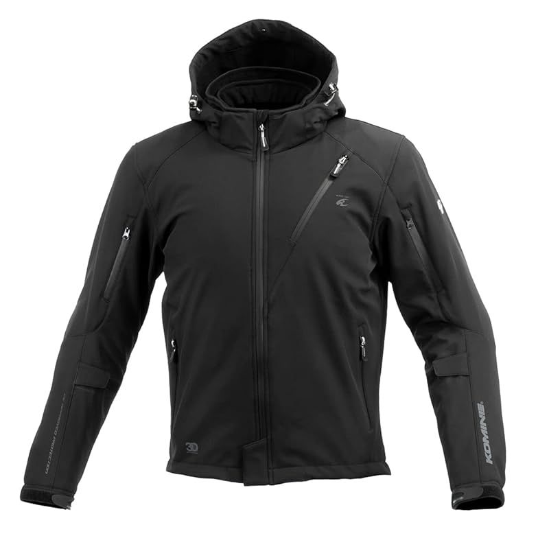 [KOMINE] バイク用 プロテクトソフトシェルウィンターパーカ-IFU JK-5792 07-5792 Neo Black 6XLB 0