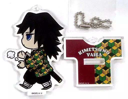 中古】雑貨 冨岡義勇 アクリルスタンドキーホルダー2個セット 「鬼滅の