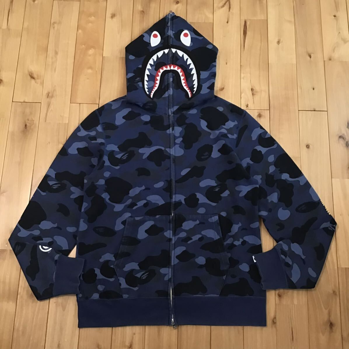 ☆XL☆ Blue camo シャーク パーカー shark full zip hoodie a bathing ape BAPE エイプ ベイプ  アベイシングエイプ 迷彩 PONR - メルカリ