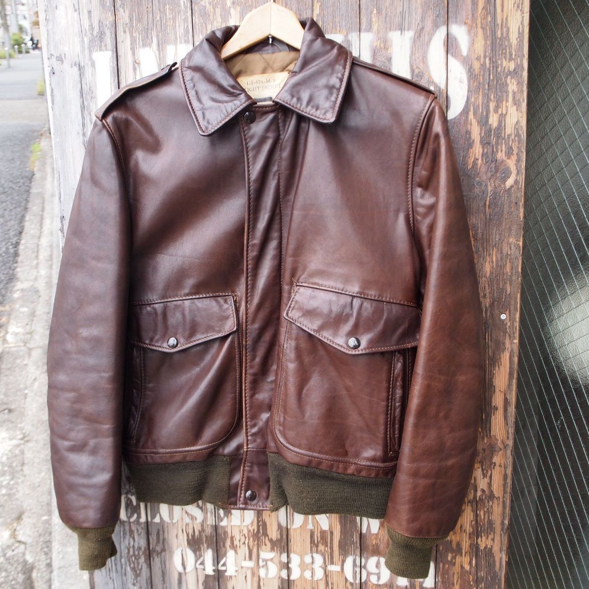 70s Vintage Schott A-2 Leather Jacket ショット ビンテージ フライト