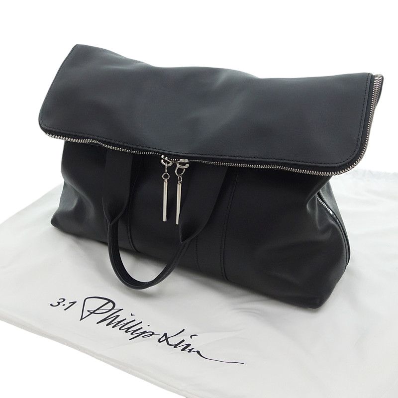 スリーワンフィリップリム|31PHILLIP LIM 31 HOUR BAG アワーバッグトート オールレザー バッグ ブラック サイズ ユニセックス表記なし
