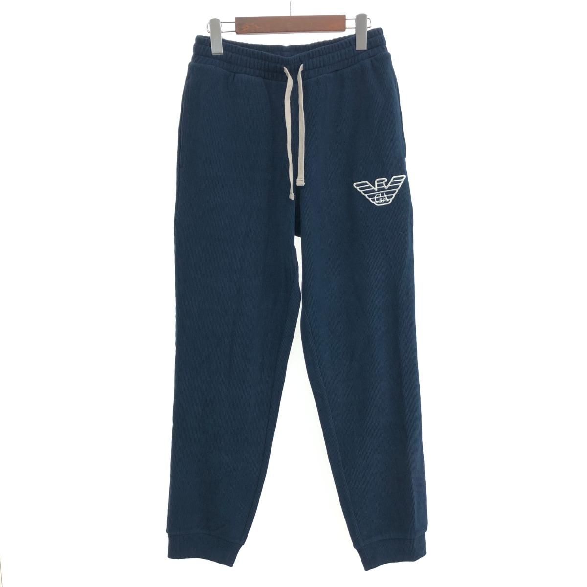EMPORIO ARMANI エンポリオアルマーニ スウェット パンツ サイズ S ネイビー メンズ ワッペン 243001000250