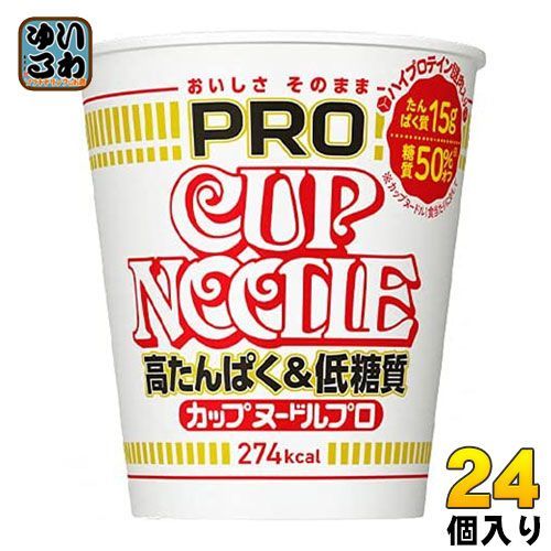 日清食品 カップヌードルPRO 高たんぱく&低糖質 74g 24個入 （12個入×2まとめ買い)