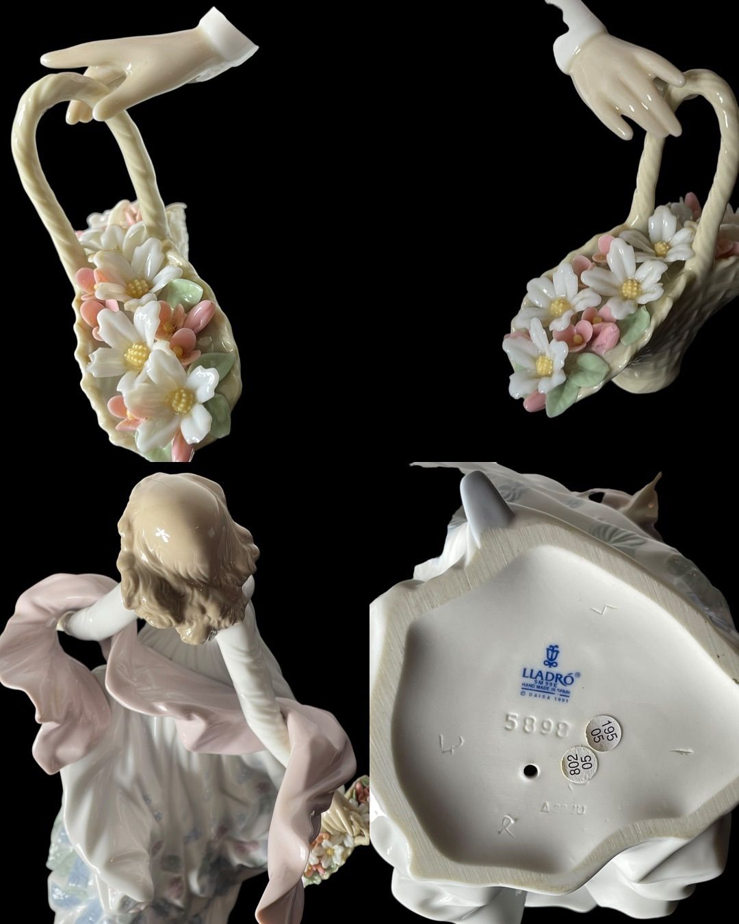 リヤドロ LLADRO 陶器 人形 置物 花と少女 春の輝き 5898 - メルカリ
