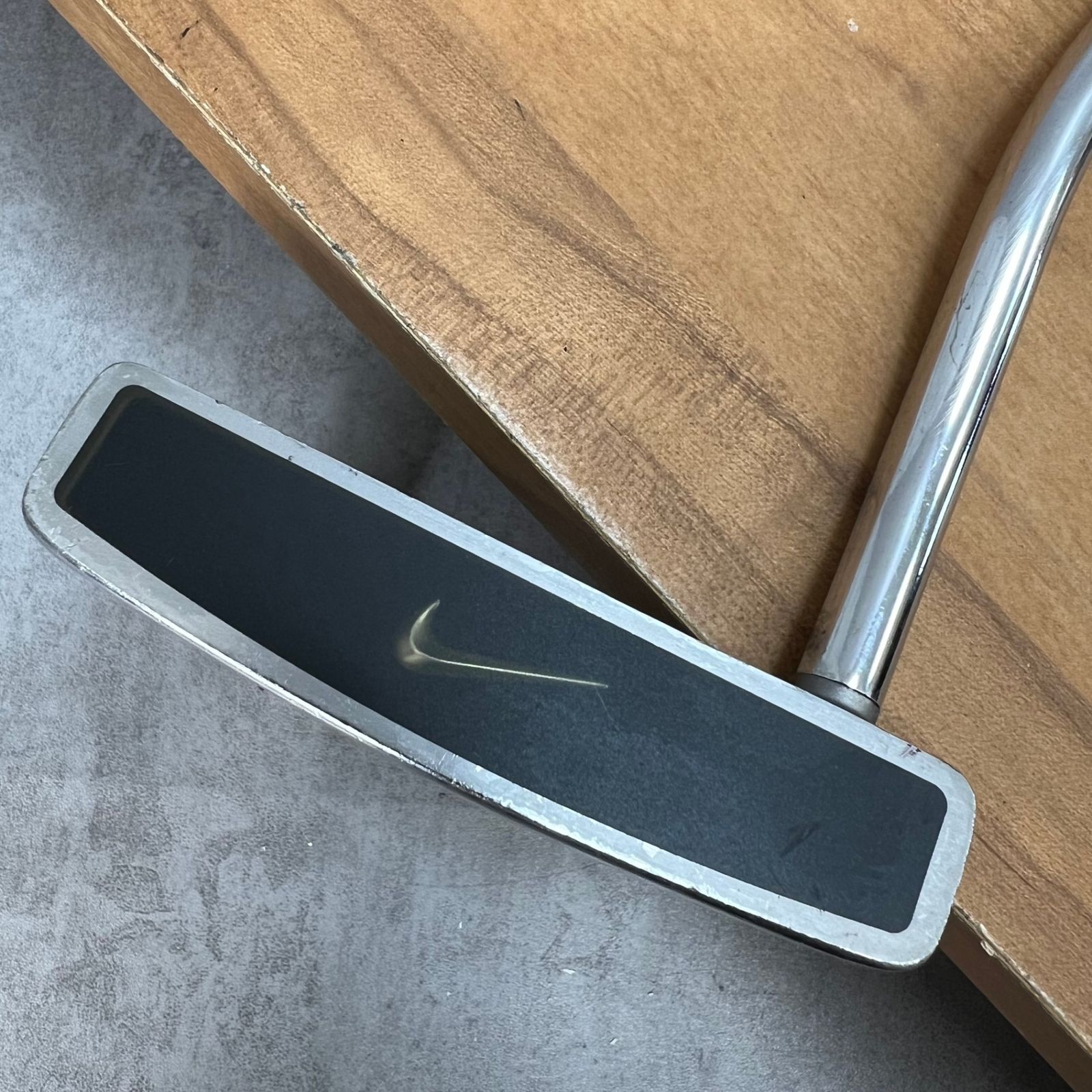 NIKE - NIKE　ナイキ　EVERCLEAR　エバークリア　メンズゴルフパター　スチール　右利き用　PT　ヘッドカバー　ネオマレット型　　34インチ NIKE ナイキ EVERCLEAR エバークリア メンズゴルフパター