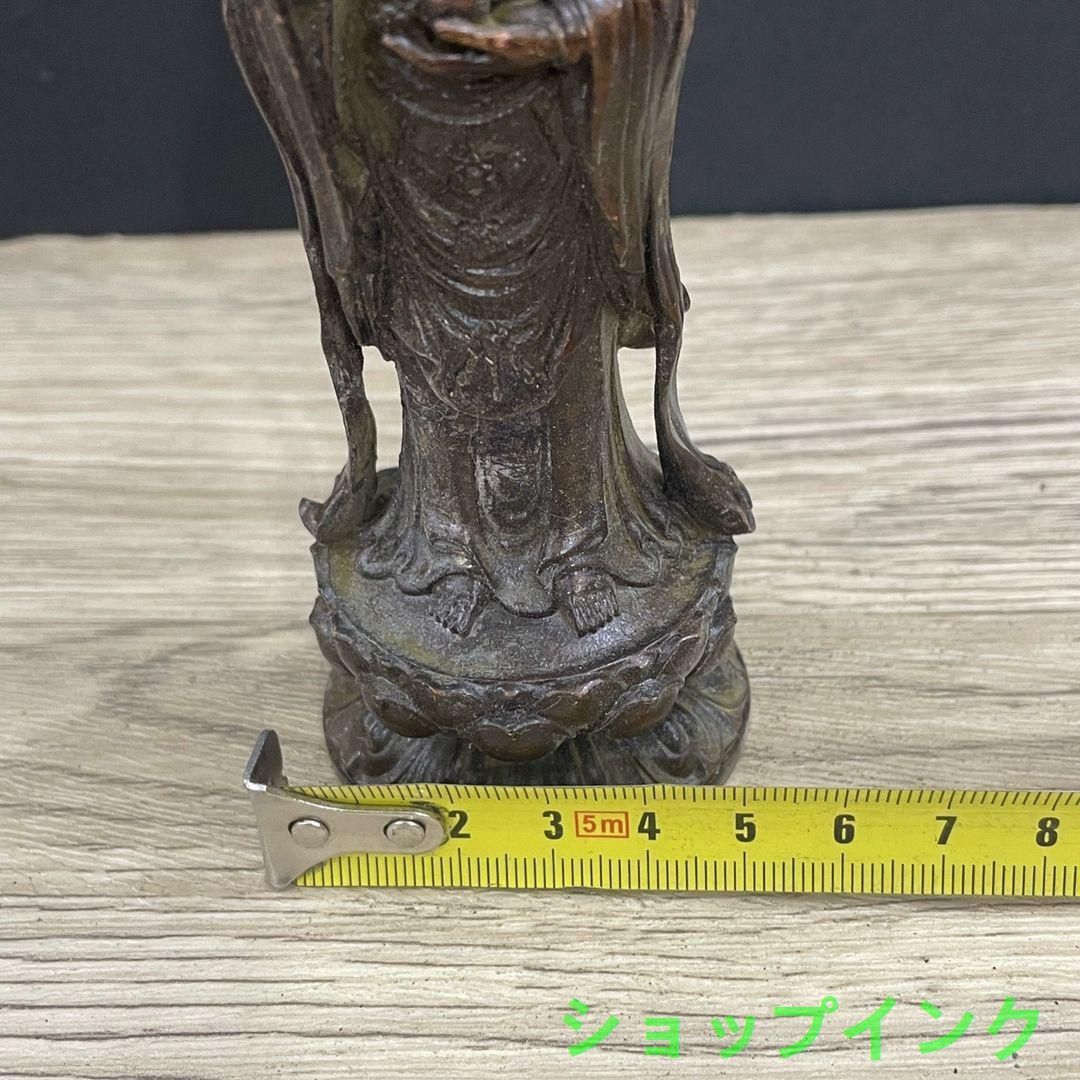 仏教美術 仏像 観世音菩薩 小仏像 銅製 銅器 - メルカリ