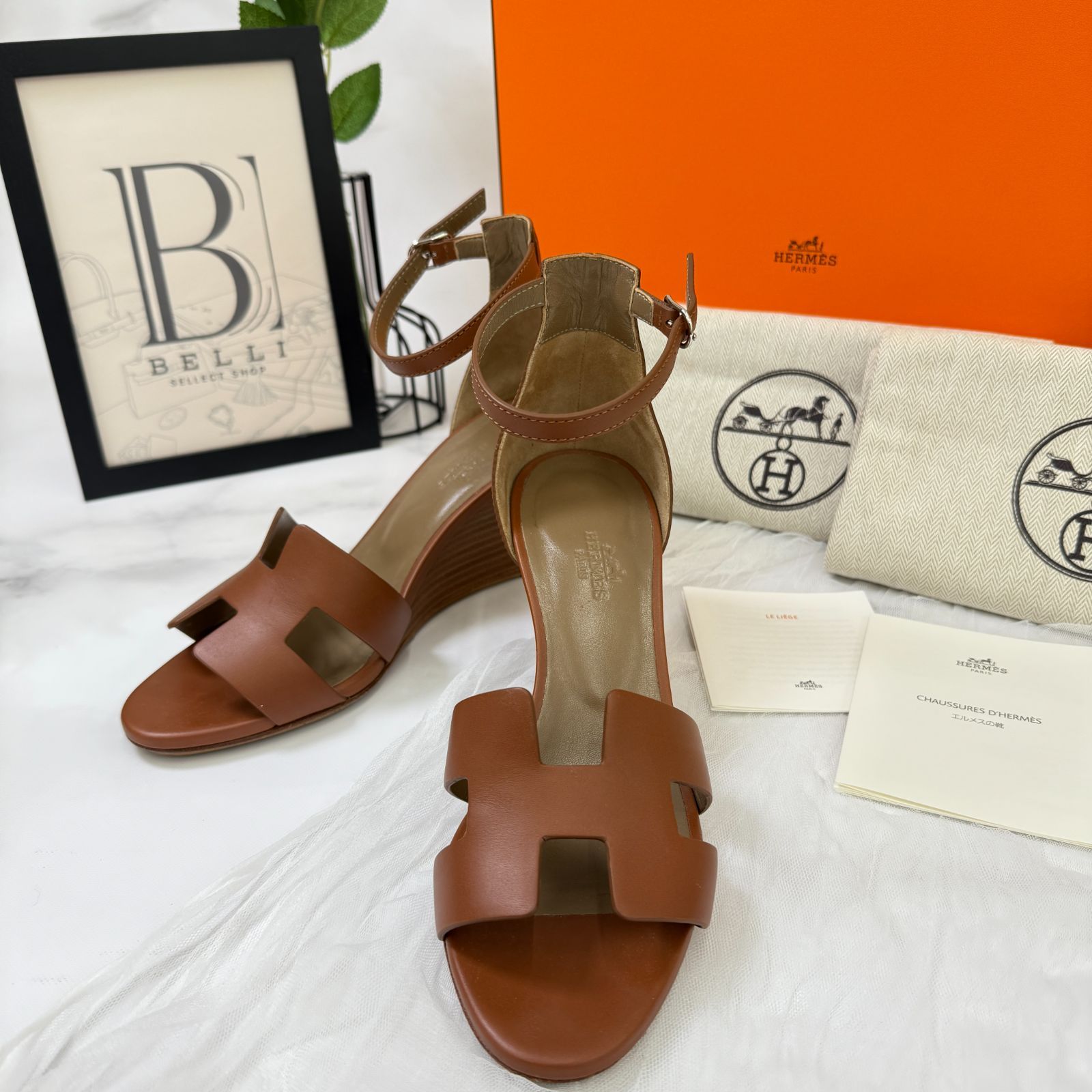 鑑定済み 】エルメス 《 レジェンド 》 37 ( 24cm程度 ) ゴールド