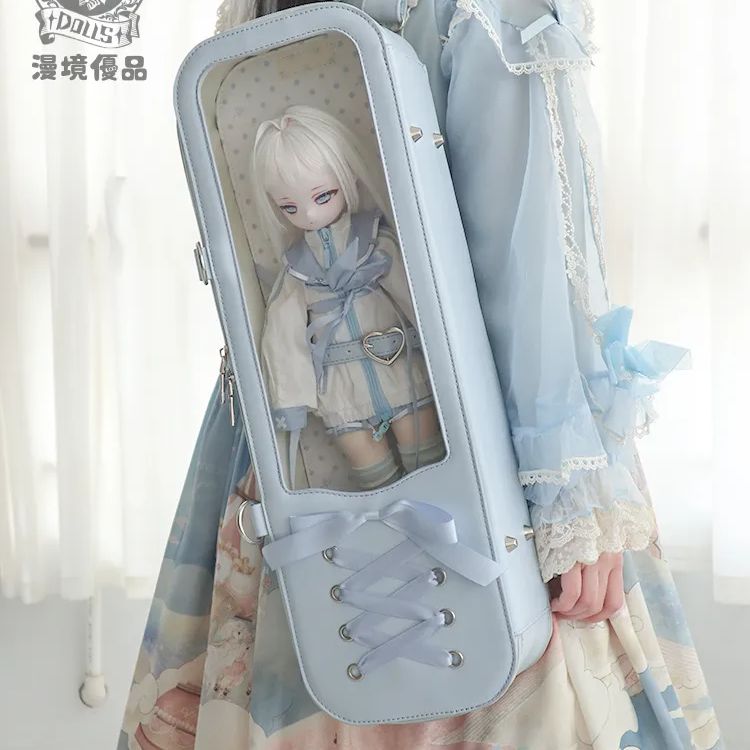 漫境優品 マンキョウ 製 バレエ追憶の夢 ドールバッグ 1|4サイズ対応 50cm高さ MDD対応 全7色 外出用 ショルダー リュック両用