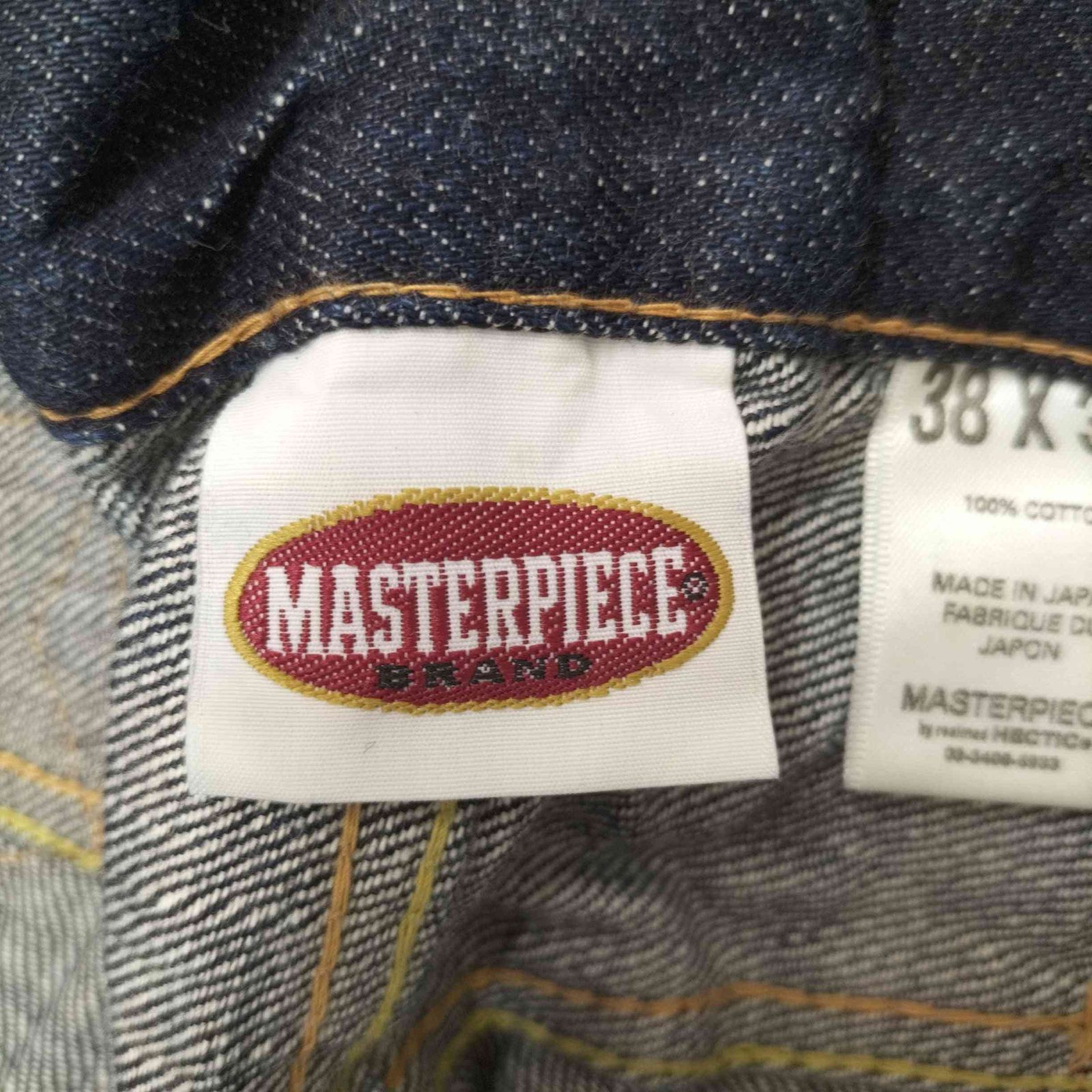 マスターピース MASTERPIECE シンチバック 裾ジップ デニムパンツ 