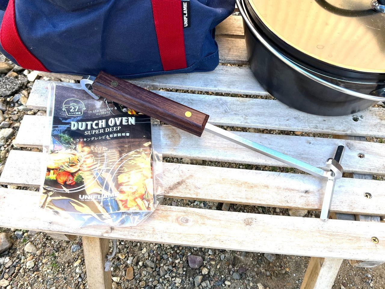 ユニフレーム　10インチダッチオーブン　スーパーディープ　ステンレスリフター付き UNIFLAME SUPER DEEP ユニフレームダッチオーブン10インチ